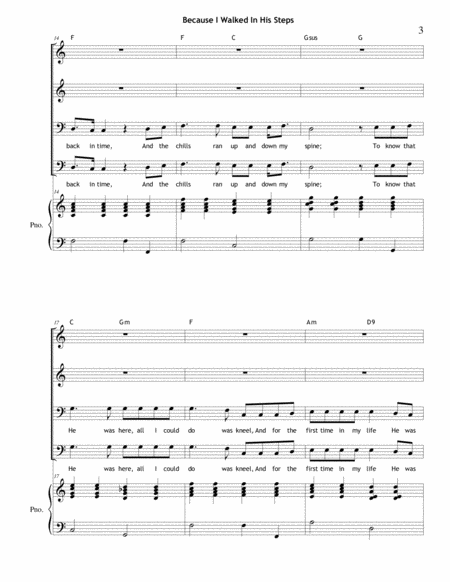 Because I Walked In His Steps (SATB) image number null