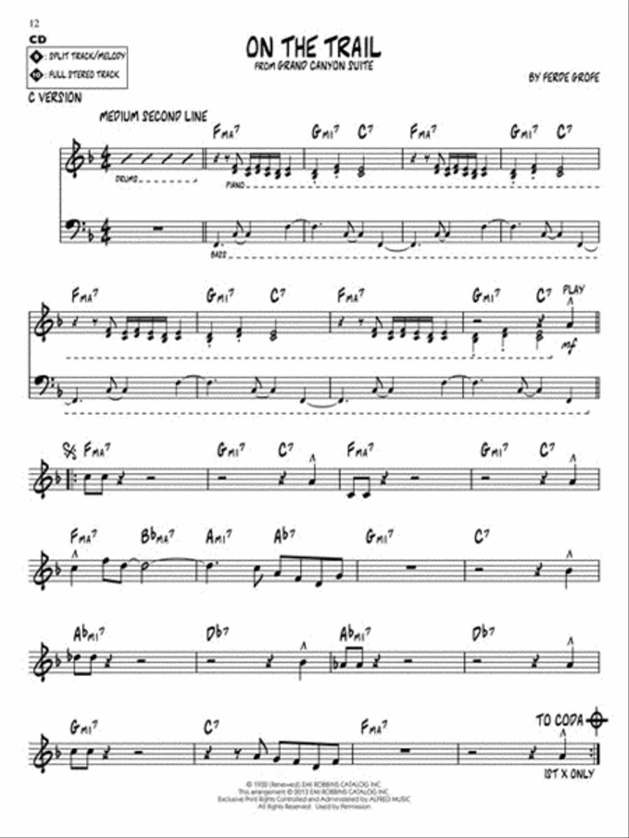 “Rhapsody in Blue” & 7 Other Classical-Based Jazz Pieces C Instrument scores gallery preview page 5