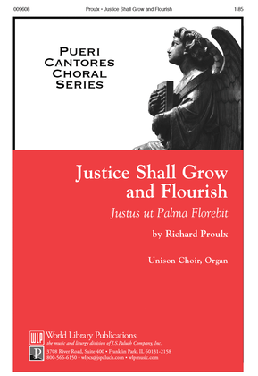 Book cover for Justice Shall Grow and Flourish