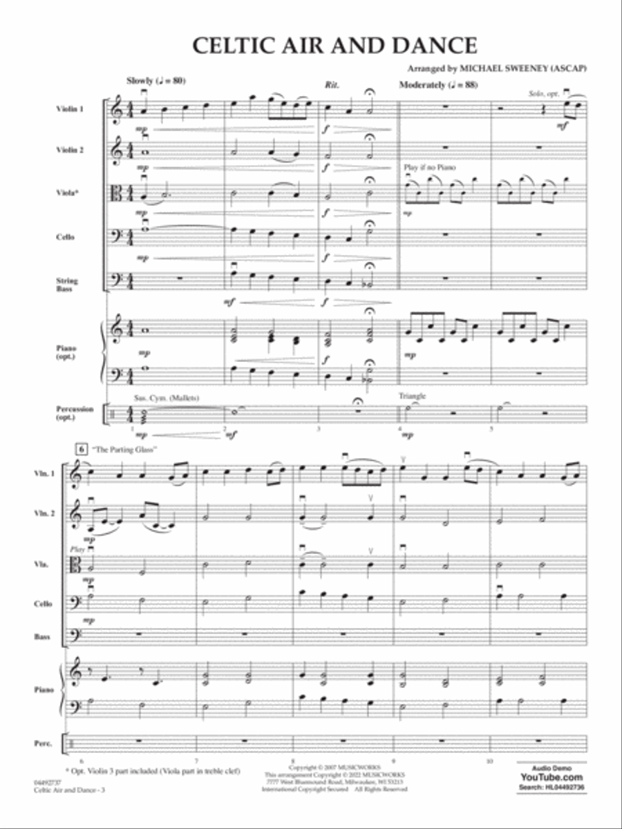 Celtic Air And Dance - Conductor Score (Full Score) String Orchestra scores gallery preview page 2