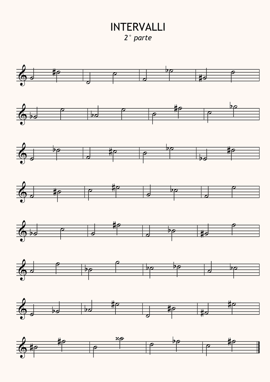 Esercizi per il riconoscimento degli intervalli musicali (con soluzioni) Part scores gallery preview page 3