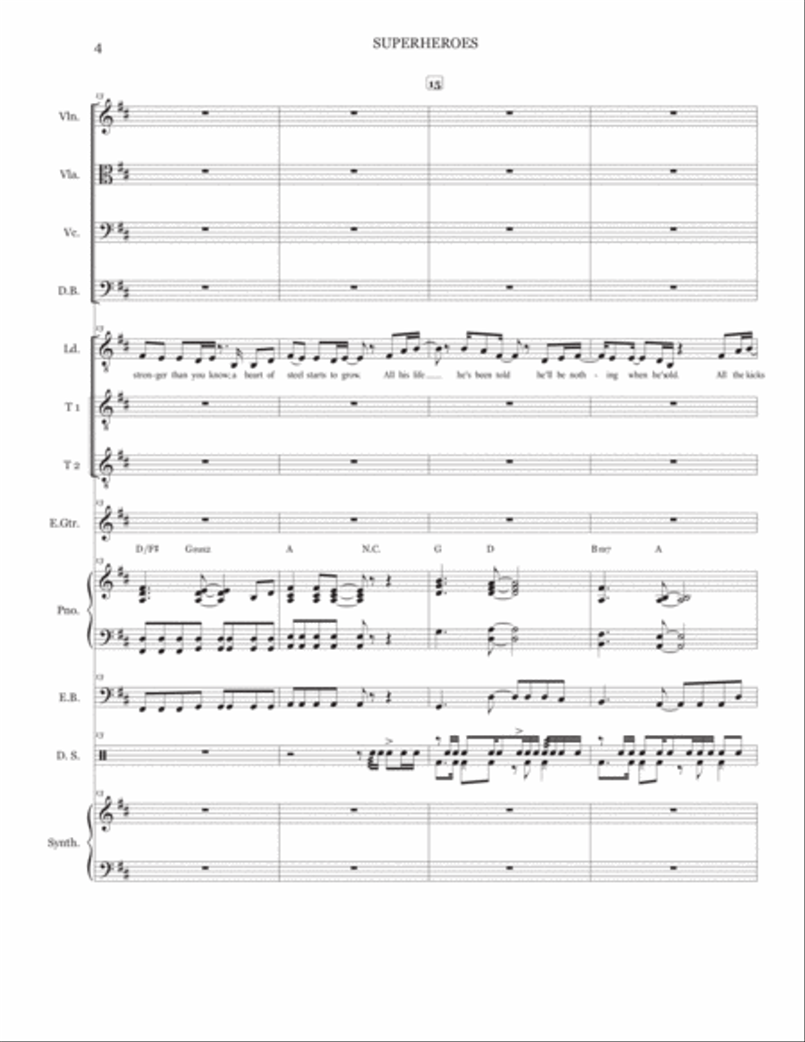 Superheroes Large Ensemble scores gallery preview page 5