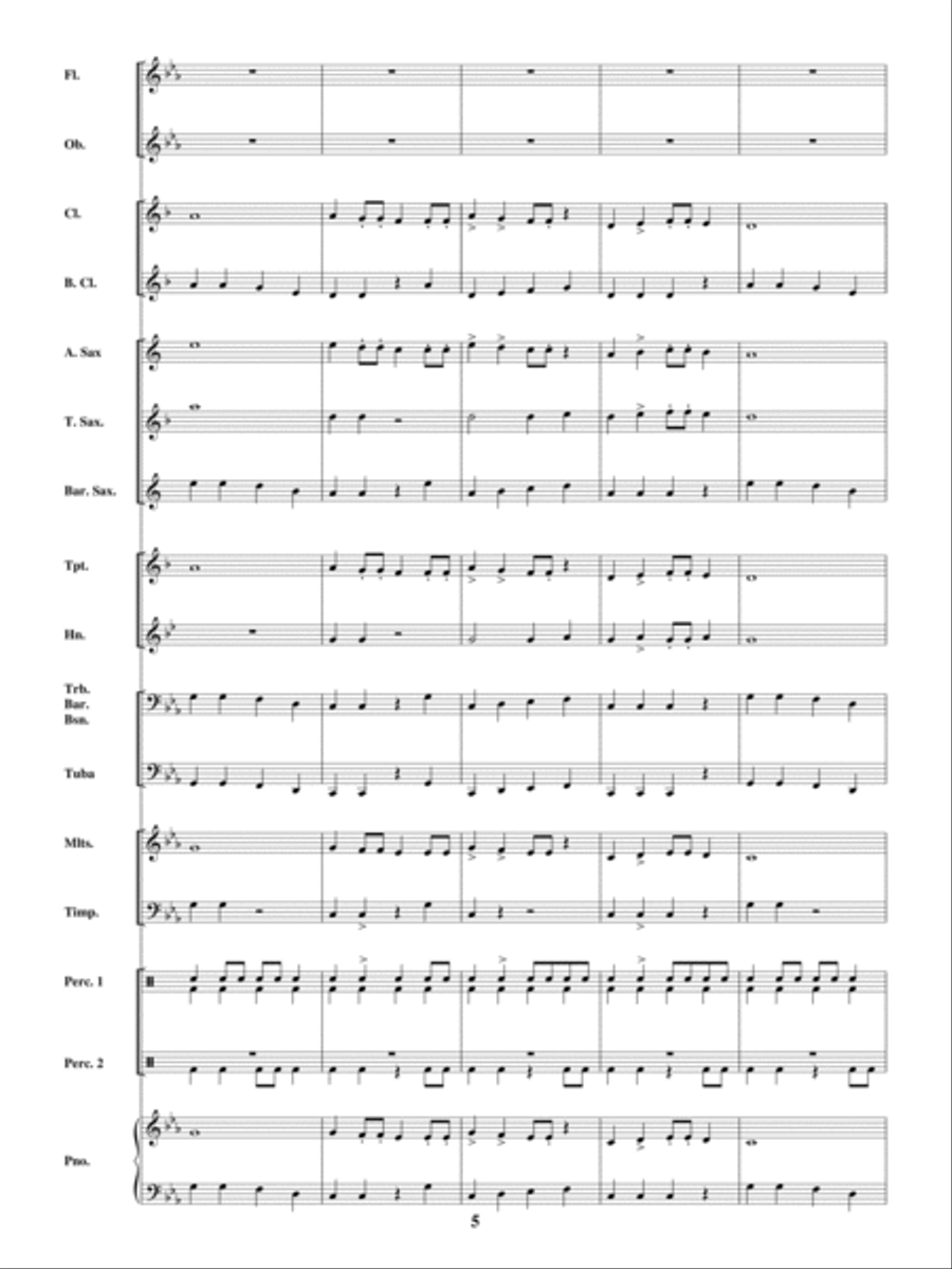 Mojo Mojo Concert Band scores gallery preview page 4