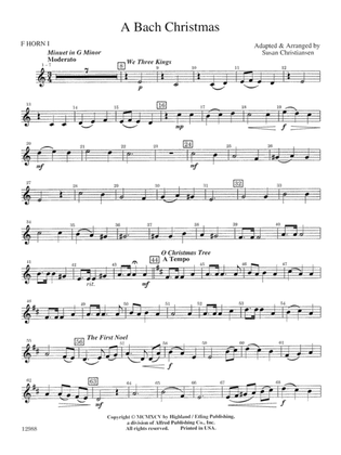 A Bach Christmas: 1st F Horn