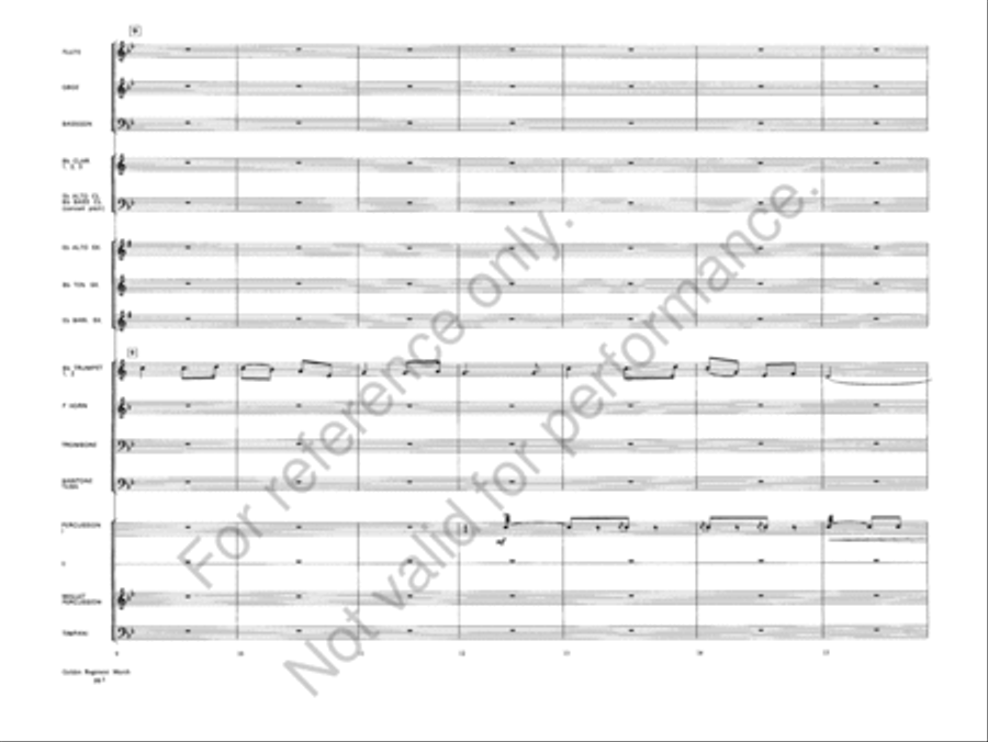 Golden Regiment Golden Regiment Concert Band scores gallery preview page 4