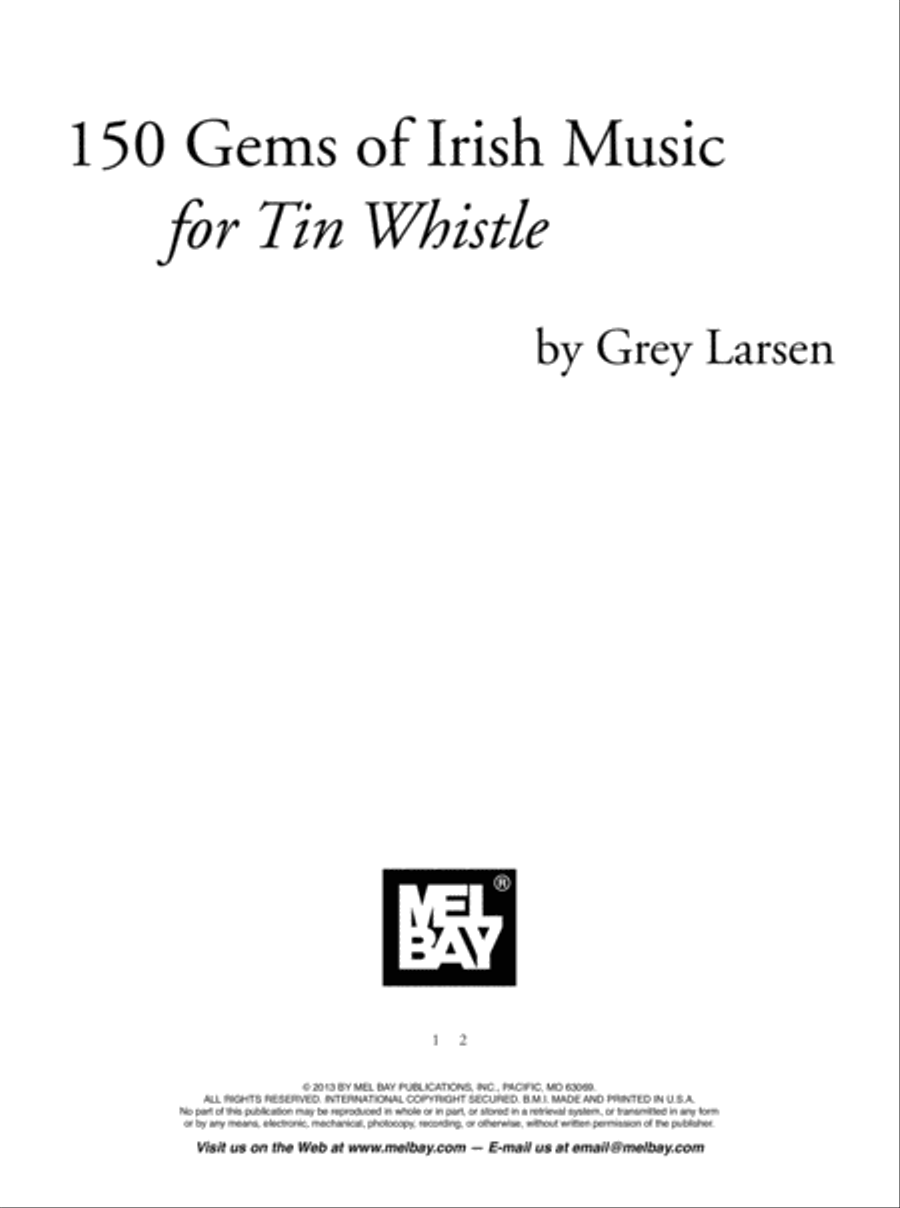 150 Gems of Irish Music for Tin Whistle Tin Whistle scores gallery preview page 3