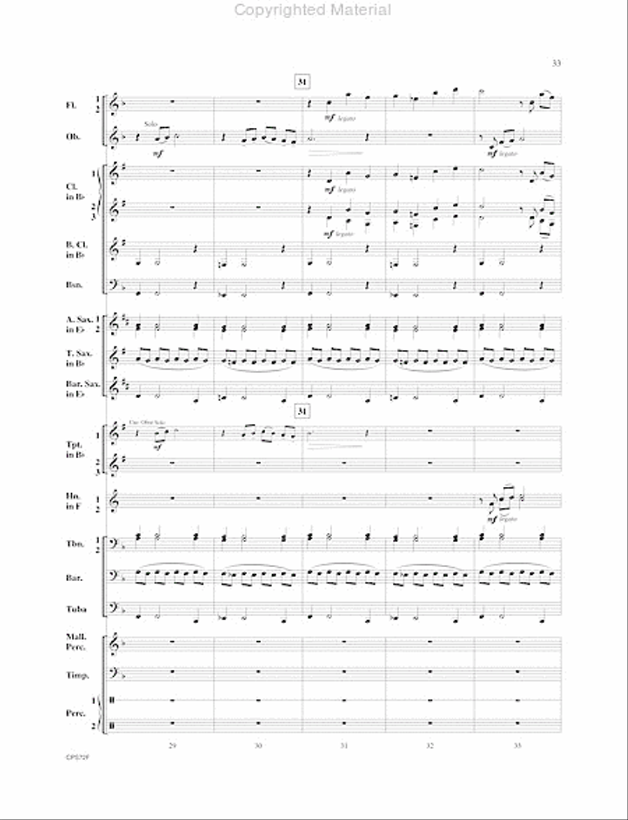 Trilogy Trilogy Concert Band scores gallery preview page 34