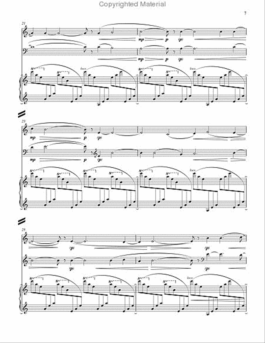 Reynolda Reflections trio in five movements Flute scores gallery preview page 4