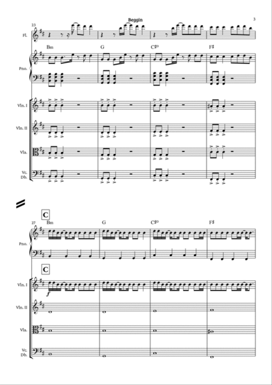 Beggin' Small Ensemble scores gallery preview page 4