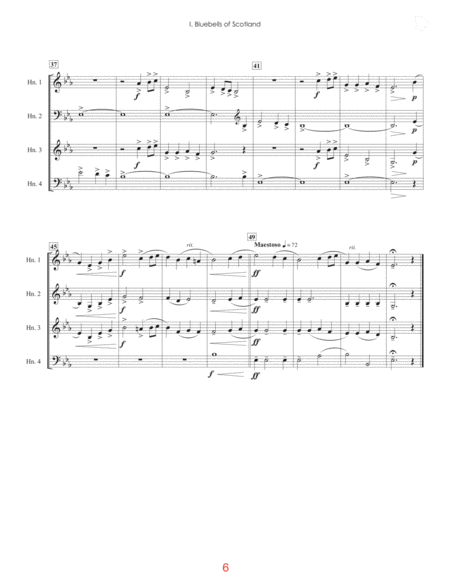 Three Scottish Songs for Horn Quartet image number null