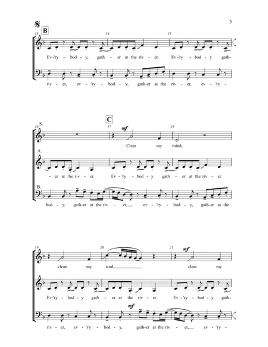 Gather at the River Gather at the River 4-Part scores gallery preview page 2