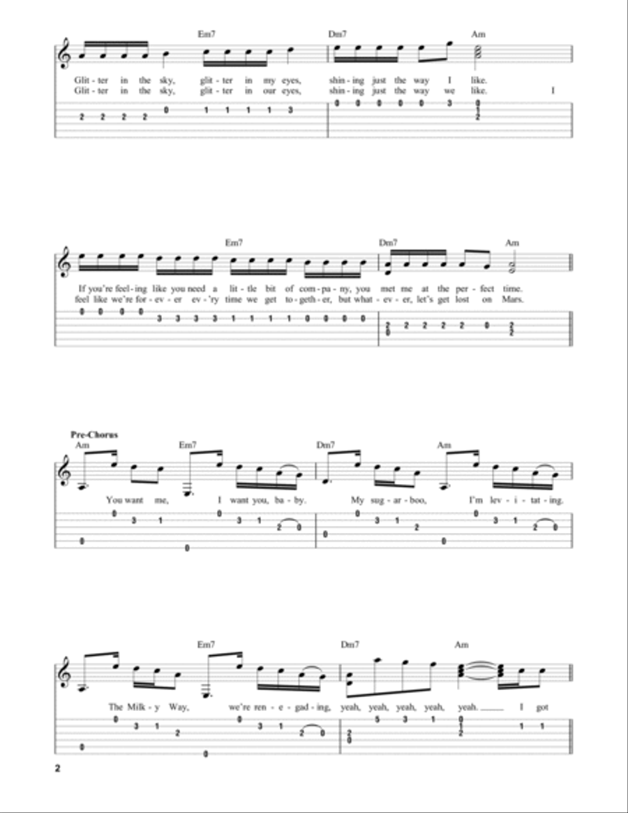 Levitating Levitating Acoustic Guitar scores gallery preview page 2
