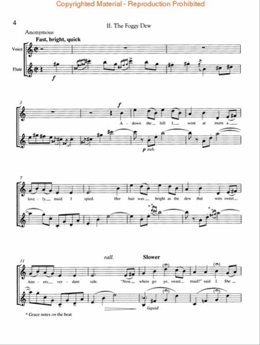 Three Irish Folksong Settings Flute scores gallery preview page 3