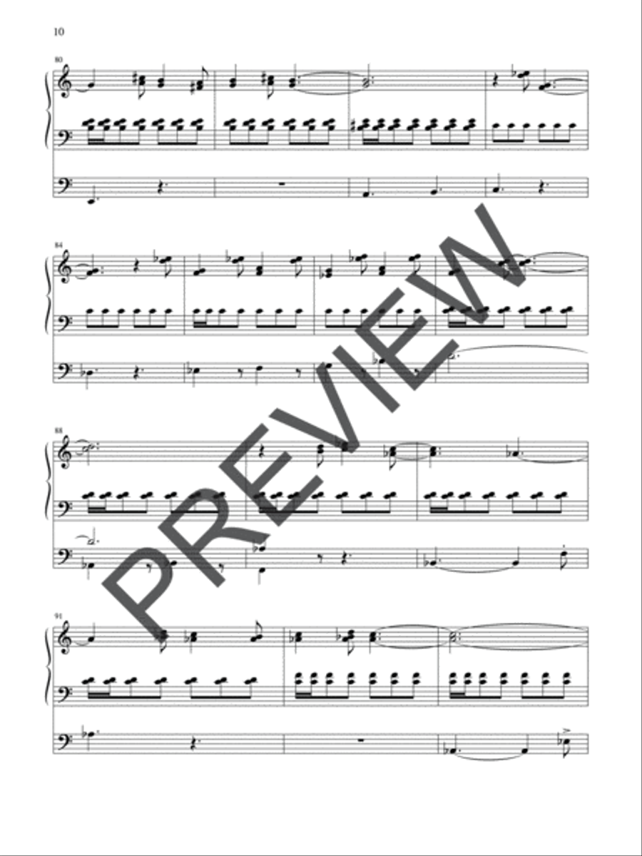 Liturgical Suite Organ scores gallery preview page 10