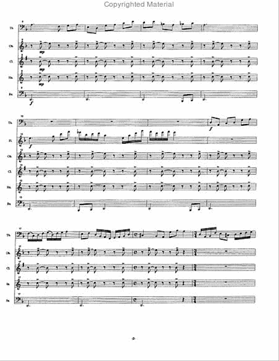 Music Music Woodwind Quintet scores gallery preview page 3