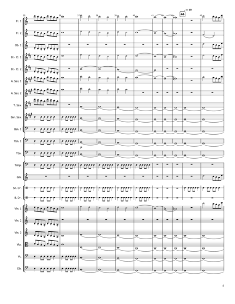 Dance of Fire Concert Band scores gallery preview page 5