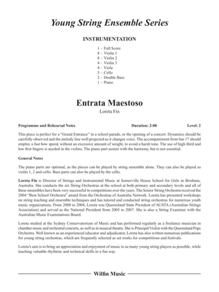 Entrata Maestoso: Score