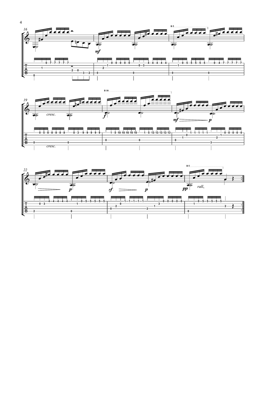 25 STUDIES FOR THE GUITAR, MATTEO CARCASSI OPUS 60 Acoustic Guitar scores gallery preview page 4
