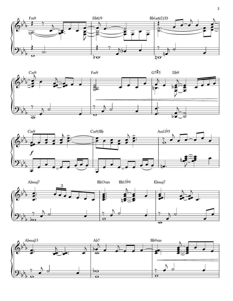 Your Song [Jazz version] (arr. Brent Edstrom) Piano Solo scores gallery preview page 3