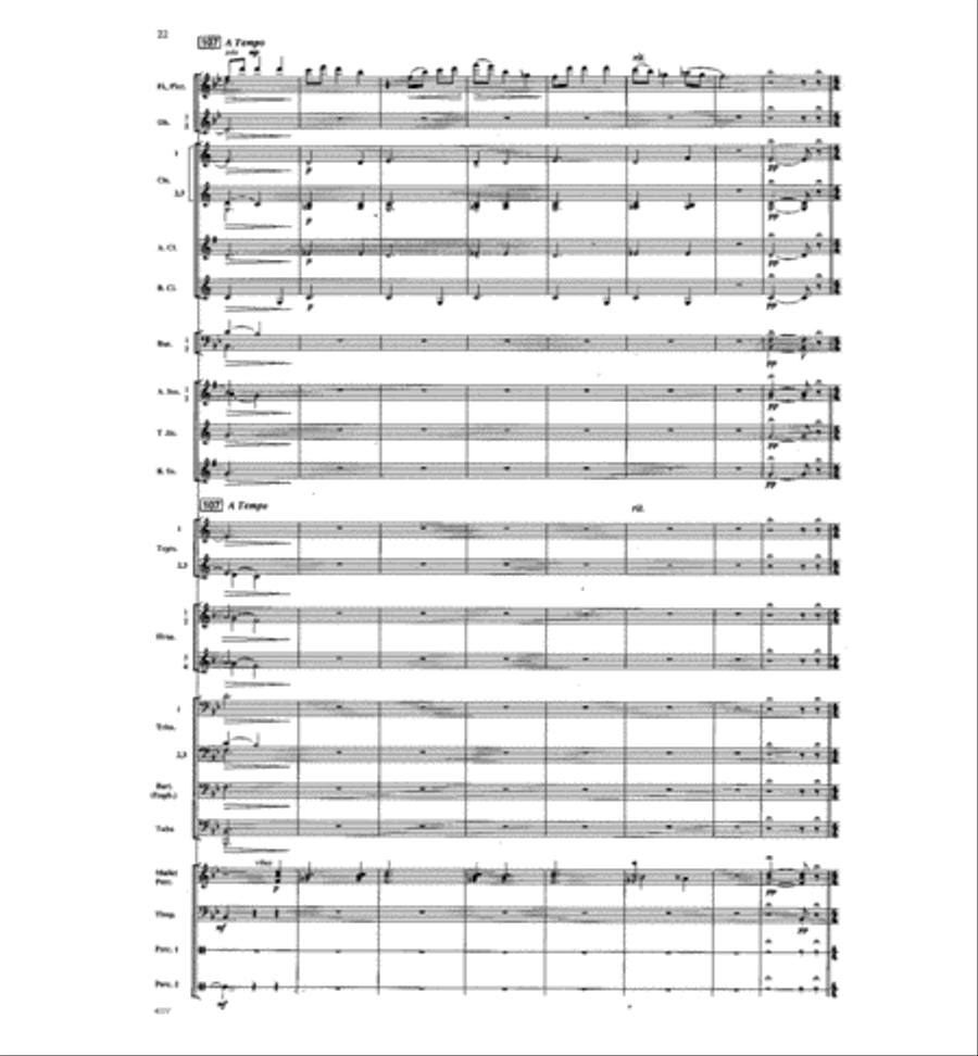 Dawn of a New Day Concert Band scores gallery preview page 21