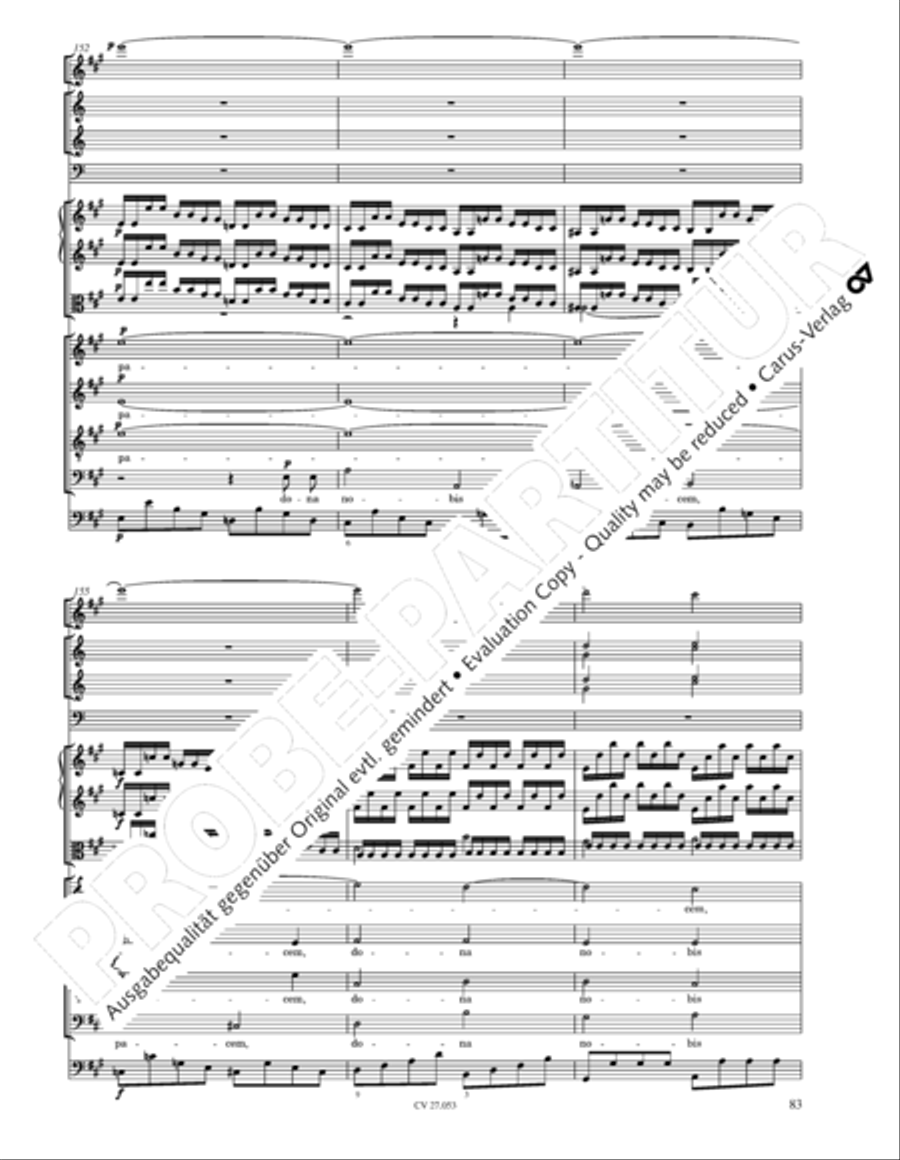 Creation Mass in A-major after Joseph Haydn (Schopfungsmesse in A nach Joseph Haydn) 4-Part scores gallery preview page 84