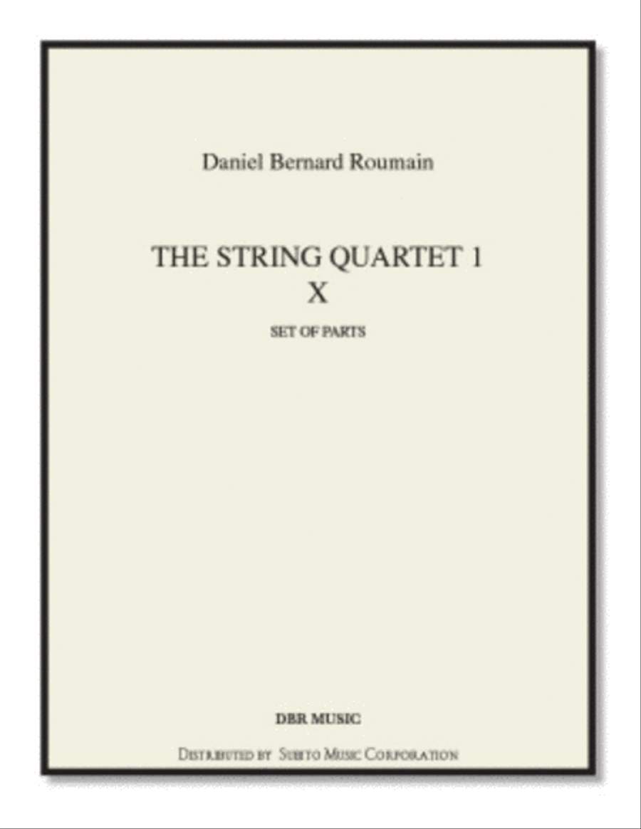 String Quartet No. 1: X (parts) String Quartet scores gallery preview page 1