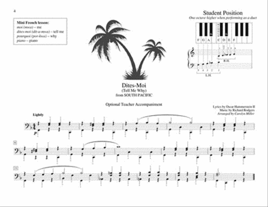 Teaching Little Fingers to Play Broadway Songs Piano Method scores gallery preview page 3