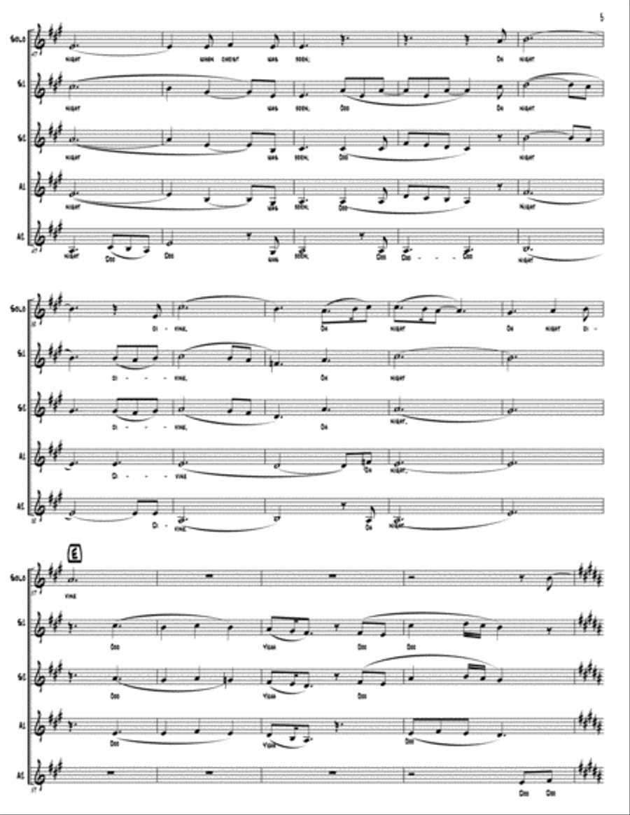 O Holy Night (as performed by Straight No Chaser) - SSAA SSAA scores gallery preview page 6
