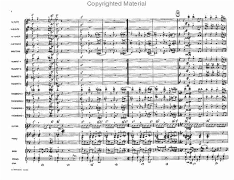 Return of the Cheetah Jazz Ensemble scores gallery preview page 8