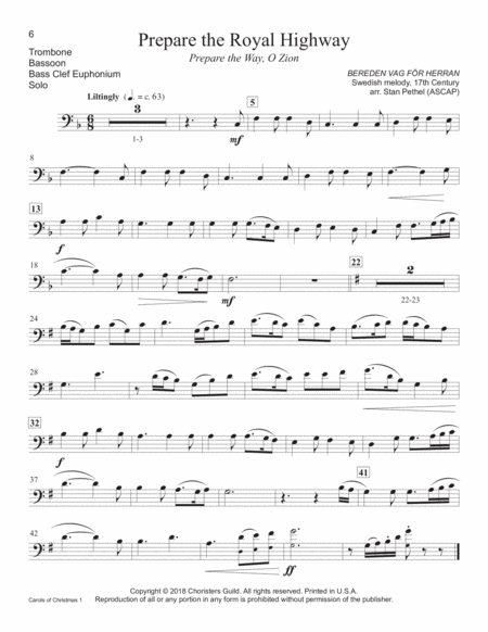 Carols of Christmas, Set 1 - Trombone(s)/Bassoon(s)/BC Euphonium(s) image number null