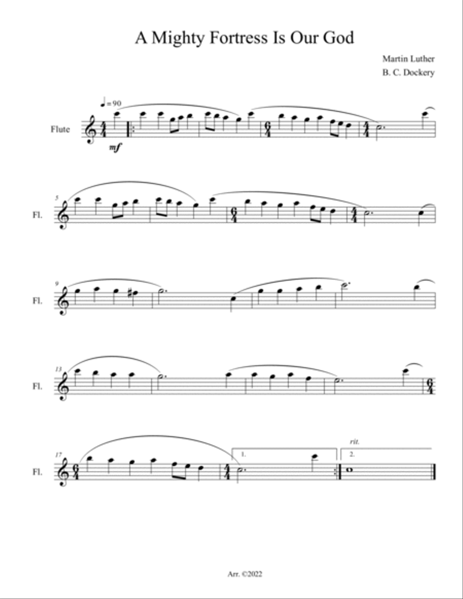 20 Greatest Hymns for Solo Flute Flute Solo scores gallery preview page 3
