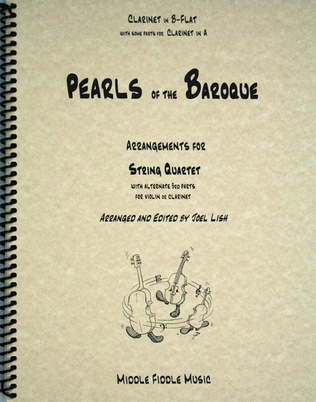 Book cover for Pearls of the Baroque - Alternate Part 3 for Bb Clarinet (instead of viola)