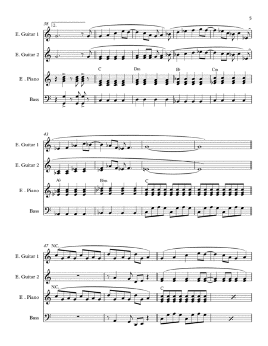 California Girls Piano scores gallery preview page 5