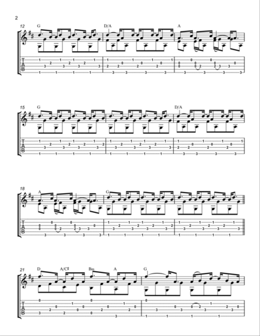 These Days These Days Guitar Solo scores gallery preview page 2