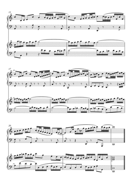 Bach 2 part invention no.1 in C major for 2 pianos, 4 hands (second piano part by Simon Peberdy) image number null