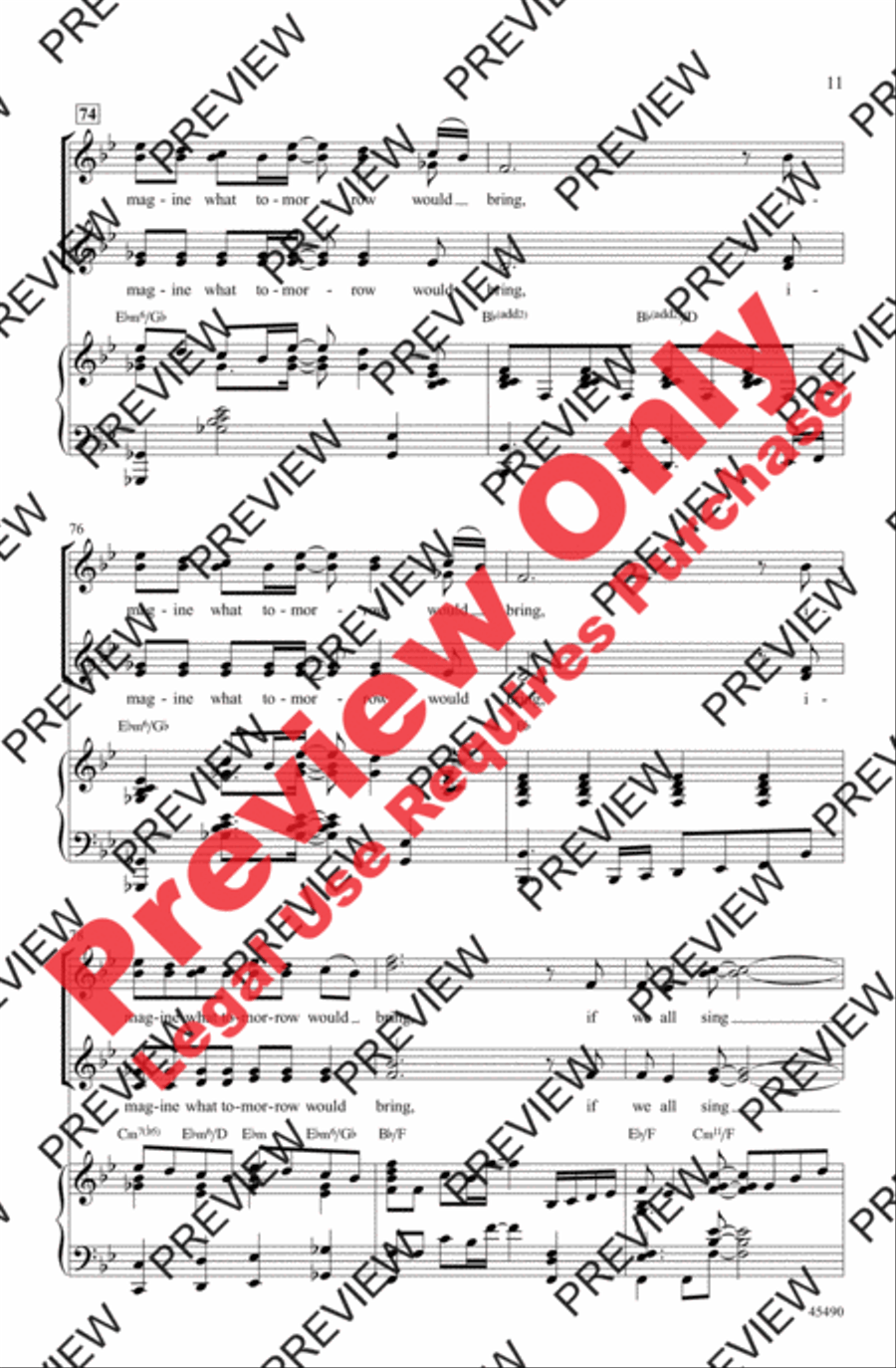 One Song One Song Women's Choir scores gallery preview page 11