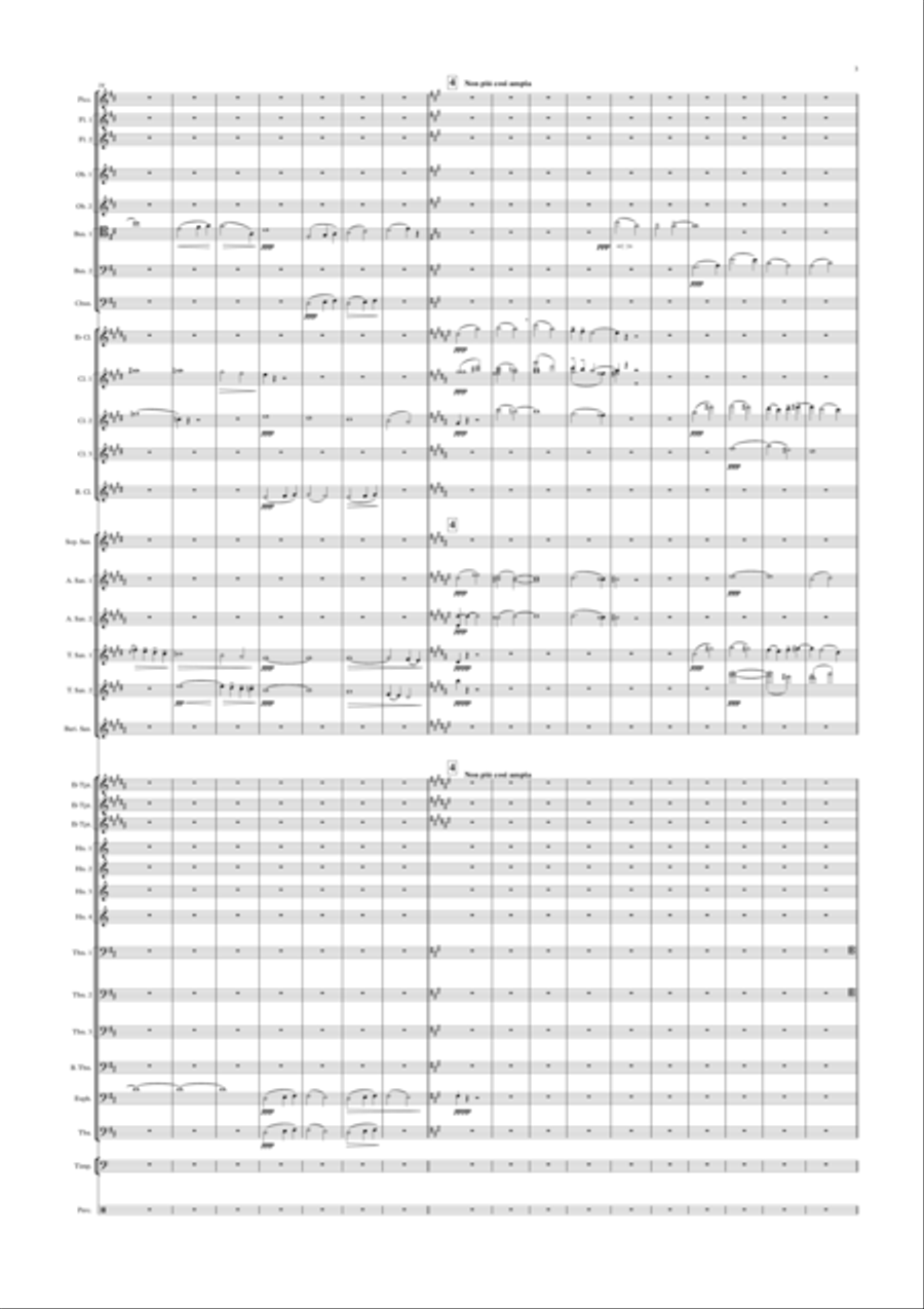 6th Movement from Symphony No.3 in D minor by Gustav Mahler Small Ensemble scores gallery preview page 3