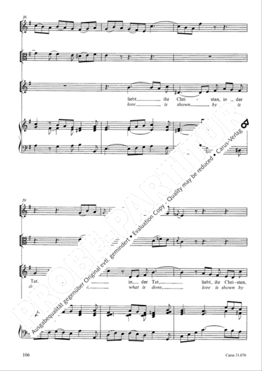 The heavens are telling the Father's glory (Die Himmel erzahlen die Ehre Gottes) 4-Part scores gallery preview page 107