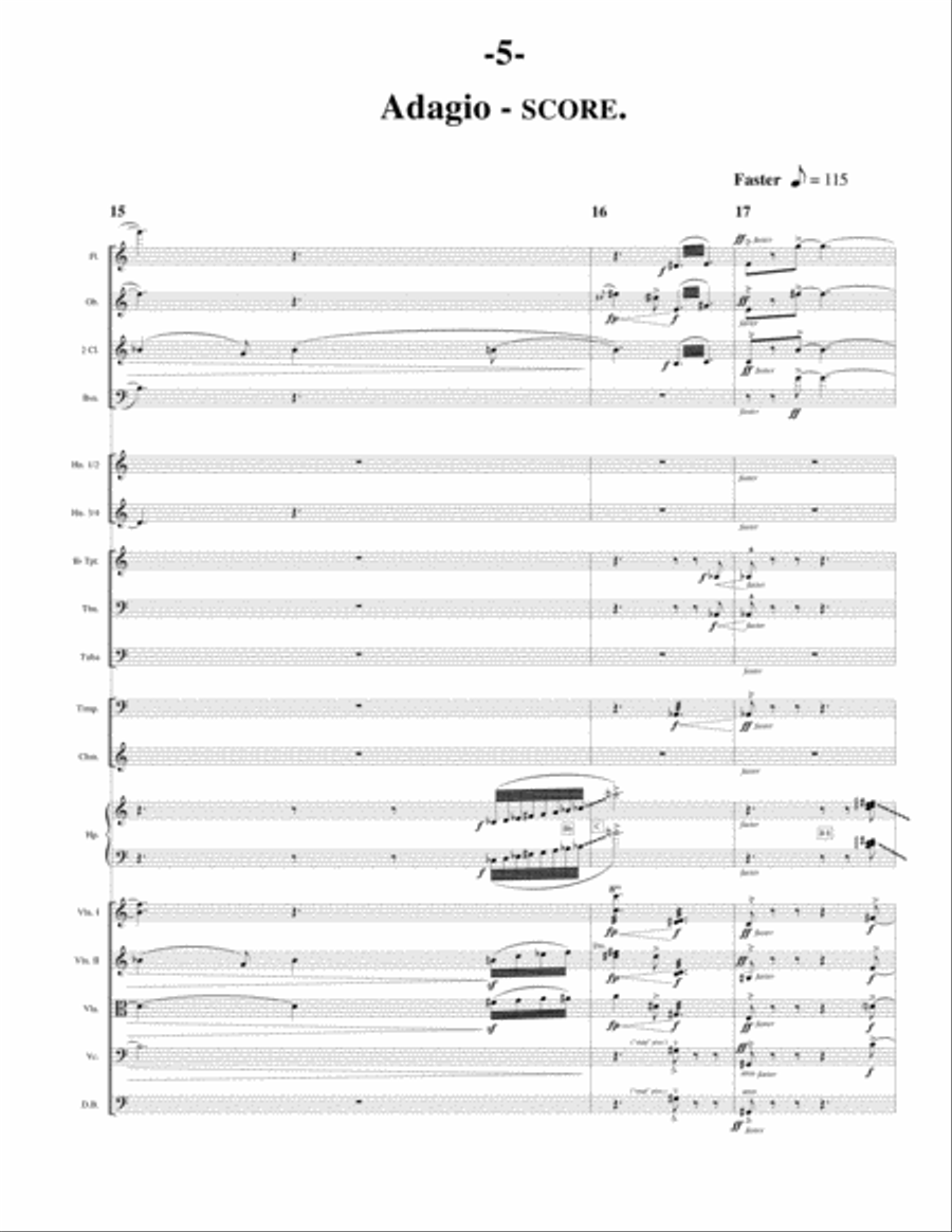 Adagio (Orchestra) Full Orchestra scores gallery preview page 6