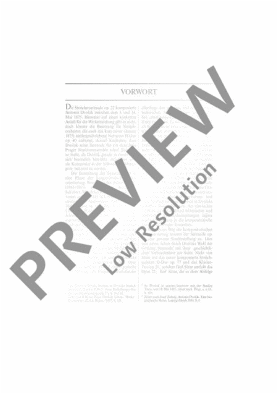 Serenade E major Serenade E major Miniature Score scores gallery preview page 6