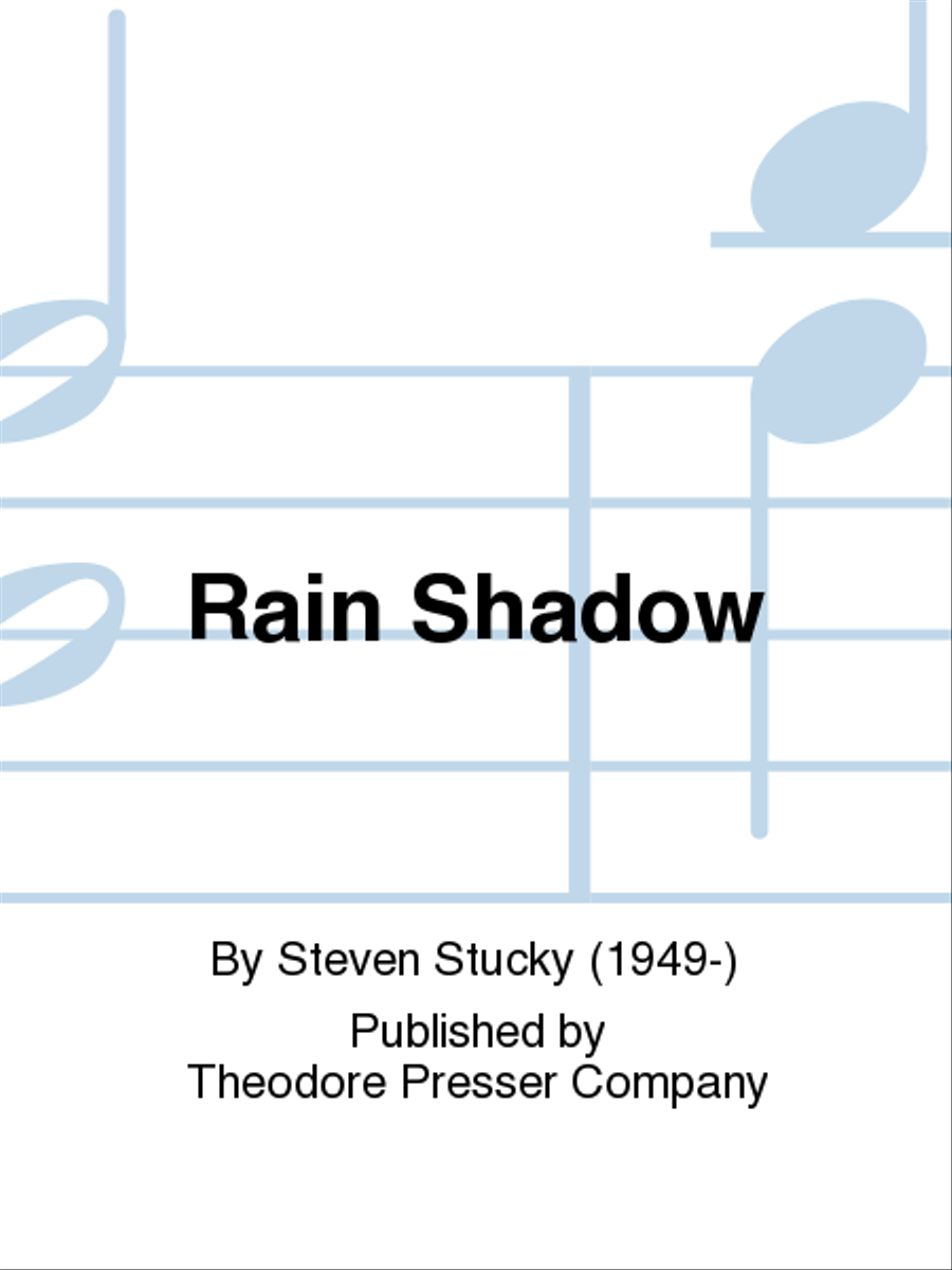 Rain Shadow Rain Shadow Chamber Music scores gallery preview page 1