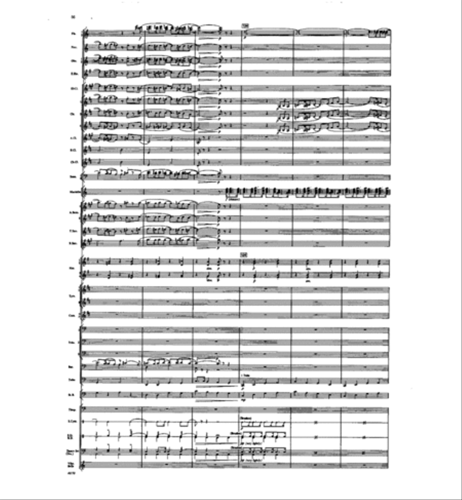 Concertino for Marimba and Winds Concert Band scores gallery preview page 54
