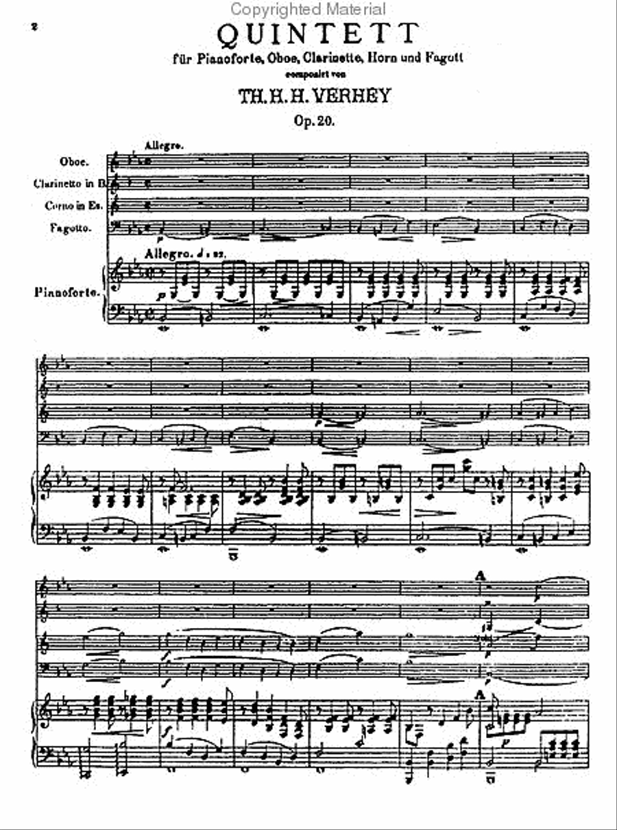 Quintet, Op. 20 image number null