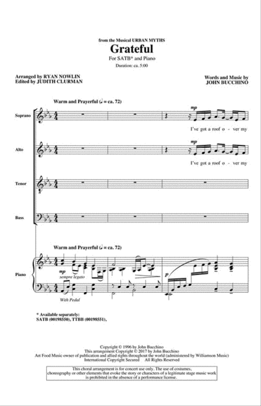 Grateful Grateful 4-Part scores gallery preview page 2
