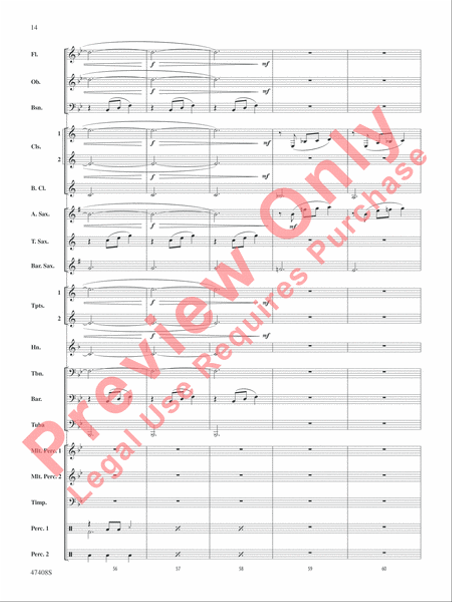 Main Title Theme from Westworld Concert Band scores gallery preview page 15