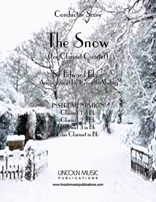 Book cover for The Snow, Op. 26, No. 1 (for Clarinet Quartet)