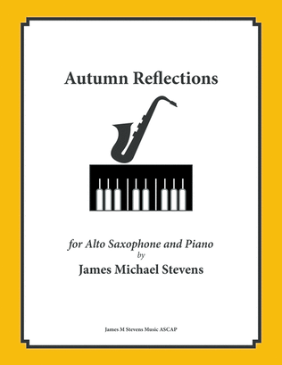 Book cover for Autumn Reflections - Alto Sax & Piano
