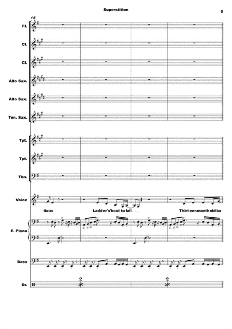 Superstition Large Ensemble scores gallery preview page 5