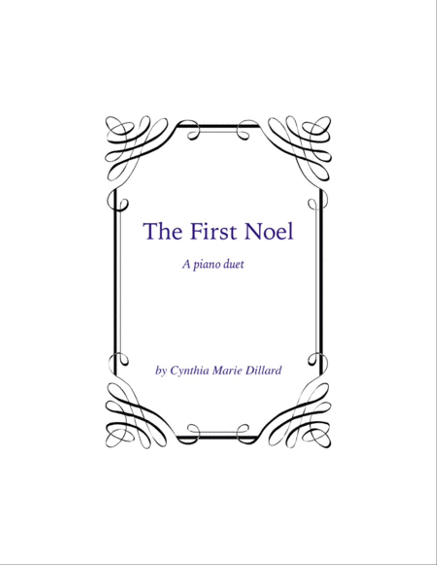 The First Noel, a new Christmas Piano Duet Piano Duet scores gallery preview page 1