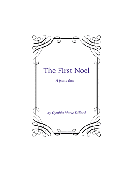 The First Noel, a new Christmas Piano Duet image number null
